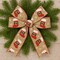 Designer’s Shop WR 63-5185 Holiday Hanging Santa Stocking wired edge ribbons (2.5”x10yards)